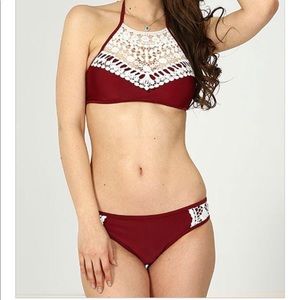 ✨NEW✨ Crochet High Neck Bikini 2 pc Set